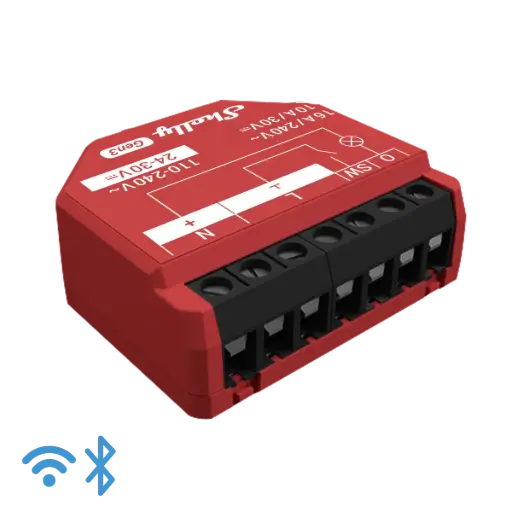 [SHELLY-1PM-GEN3] Shelly 1PM Gen3 WiFi-Operated Smart Switch